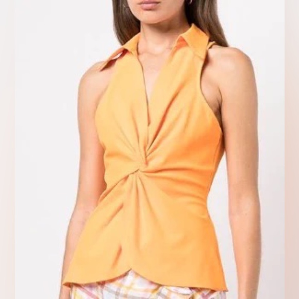 Cinq A Sept
McKenna Sleeveless Knot-Front Top